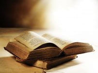 Old Book. Selective focus